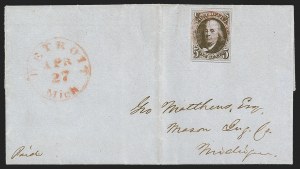 Sale 1291, Lot 160, 1847 Issue