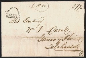 Sale 1291, Lot 38, Florida Postal History: Territorial Period (A-Q)