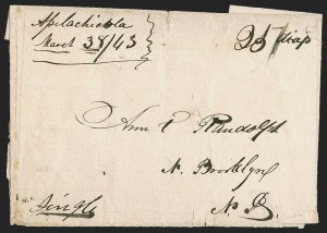 Sale 1291, Lot 41, Florida Postal History: Territorial Period (A-Q)