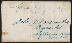 Sale 1291, Lot 42, Florida Postal History: Territorial Period (A-Q)