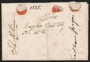 Sale 1291, Lot 44, Florida Postal History: Territorial Period (A-Q)