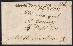 Sale 1291, Lot 451, Florida in the Civil War: Towns and Handstamped Paid