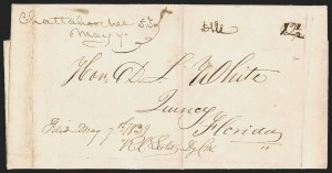 Sale 1291, Lot 46, Florida Postal History: Territorial Period (A-Q)