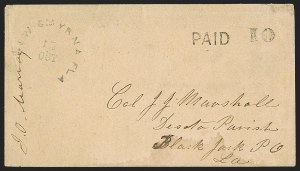 Sale 1291, Lot 463, Florida in the Civil War: Towns and Handstamped Paid