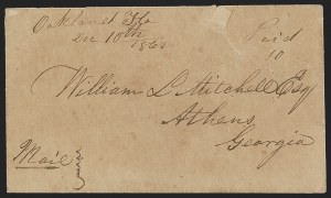 Sale 1291, Lot 464, Florida in the Civil War: Towns and Handstamped Paid