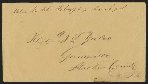 Sale 1291, Lot 465, Florida in the Civil War: Towns and Handstamped Paid
