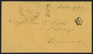 Sale 1291, Lot 469, Florida in the Civil War: Towns and Handstamped Paid