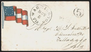 Sale 1291, Lot 476, Florida in the Civil War: Towns and Handstamped Paid