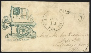 Sale 1291, Lot 479, Florida in the Civil War: Towns and Handstamped Paid