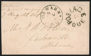 Sale 1291, Lot 480, Florida in the Civil War: Towns and Handstamped Paid
