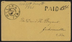 Sale 1291, Lot 483, Florida in the Civil War: Towns and Handstamped Paid