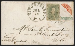 Sale 1291, Lot 486, Florida in the Civil War: Confederate General Issues (1-5)