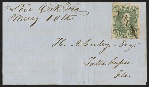 Sale 1291, Lot 492, Florida in the Civil War: Confederate General Issues (1-5)