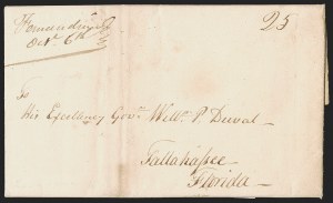 Sale 1291, Lot 50, Florida Postal History: Territorial Period (A-Q)