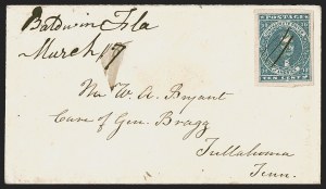 Sale 1291, Lot 500, Florida in the Civil War: Confederate General Issues (1-5)