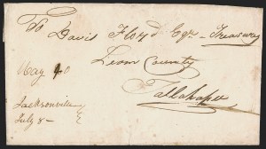 Sale 1291, Lot 55, Florida Postal History: Territorial Period (A-Q)