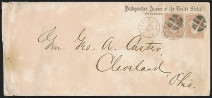 Sale 1291, Lot 566, Civil War Military Mails: Union Military and Govt. Figures