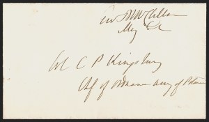 Sale 1291, Lot 573, Civil War Military Mails: Union Military and Govt. Figures