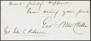 Sale 1291, Lot 574, Civil War Military Mails: Union Military and Govt. Figures