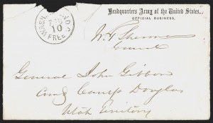 Sale 1291, Lot 577, Civil War Military Mails: Union Military and Govt. Figures