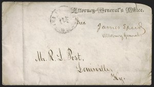 Sale 1291, Lot 578, Civil War Military Mails: Union Military and Govt. Figures