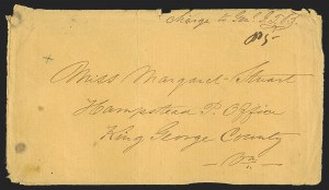 Sale 1291, Lot 583, Civil War Military Mails: Confederate Military and Govt. Figures