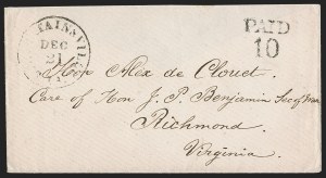 Sale 1291, Lot 584, Civil War Military Mails: Confederate Military and Govt. Figures