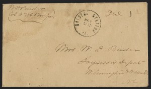 Sale 1291, Lot 599, Civil War Military Mails: Confederate Military and Govt. Figures