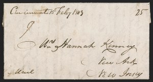 Sale 1291, Lot 6, Autographs, Free Franks, Stampless