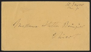 Sale 1291, Lot 601, Civil War Military Mails: Confederate Military and Govt. Figures