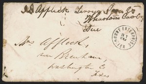 Sale 1291, Lot 629, Handstampled Paid and Due Markings