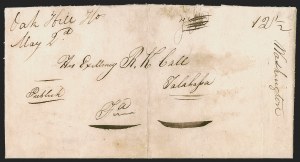 Sale 1291, Lot 66, Florida Postal History: Territorial Period (A-Q)