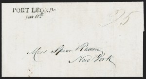 Sale 1291, Lot 71, Florida Postal History: Territorial Period (A-Q)