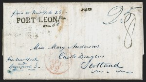 Sale 1291, Lot 72, Florida Postal History: Territorial Period (A-Q)