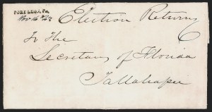 Sale 1291, Lot 75, Florida Postal History: Territorial Period (A-Q)
