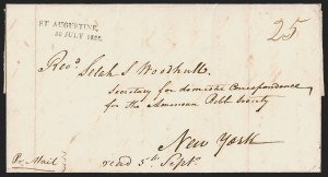 Sale 1291, Lot 77, Florida Postal History: Territorial Period, cont. (S-Y, Balance)