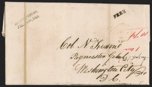 Sale 1291, Lot 81, Florida Postal History: Territorial Period, cont. (S-Y, Balance)