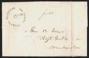 Sale 1291, Lot 98, Florida Postal History: Territorial Period, cont. (S-Y, Balance)