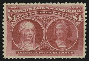 Sale Number 904, Lot Number 230, 1893 Columbian Issue Sale Number 904, Lot Number 230, 1893 Columbian Issue