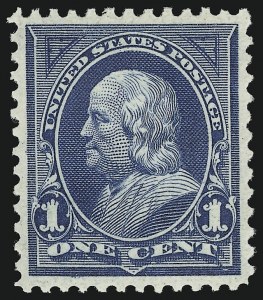 Sale 904, Lot 256, 1894-98 Bureau Issues, 1c Blue (264) Sale 904, Lot 256, 1894-98 Bureau Issues