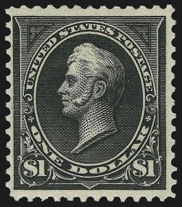 Sale 905, Lot 2154, 1894-98 Bureau Issues (Scott 264 thru 284), $1.00 Black, Ty. I (276) Sale 905, Lot 2154, 1894-98 Bureau Issues (Scott 264 thru 284)