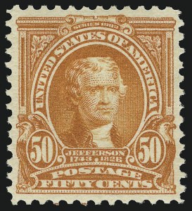 Sale 905, Lot 2309, 1902-08 Issues (Scott 300 thru 320), 50c Orange (310) Sale 905, Lot 2309, 1902-08 Issues (Scott 300 thru 320)