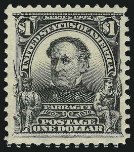 Sale 905, Lot 2318, 1902-08 Issues (Scott 300 thru 320), $1.00 Black (311) Sale 905, Lot 2318, 1902-08 Issues (Scott 300 thru 320)