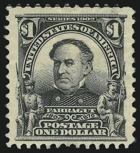 Sale 905, Lot 2320, 1902-08 Issues (Scott 300 thru 320), $1.00 Black (311) Sale 905, Lot 2320, 1902-08 Issues (Scott 300 thru 320)