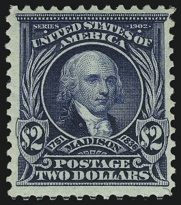 Sale 905, Lot 2326, 1902-08 Issues (Scott 300 thru 320), $2.00 Dark Blue (312) Sale 905, Lot 2326, 1902-08 Issues (Scott 300 thru 320)