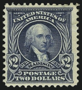Sale 905, Lot 2329, 1902-08 Issues (Scott 300 thru 320), $2.00 Dark Blue (312) Sale 905, Lot 2329, 1902-08 Issues (Scott 300 thru 320)