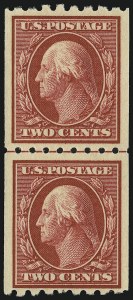 Sale 905, Lot 2481, Washington-Franklin Issues (Scott 367 to 396), 2c Carmine, Coil (391) Sale 905, Lot 2481, Washington-Franklin Issues (Scott 367 to 396)