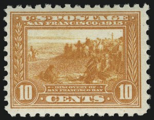 Sale 905, Lot 2522, 1913-15 Panama-Pacific Issue (Scott 397 thru 404), 10c Panama-Pacific, Perf 10 (404) Sale 905, Lot 2522, 1913-15 Panama-Pacific Issue (Scott 397 thru 404)
