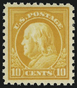 Sale 905, Lot 2574, Washington-Franklin Issues (Scott 424 to 458), 10c Orange Yellow (433) Sale 905, Lot 2574, Washington-Franklin Issues (Scott 424 to 458)