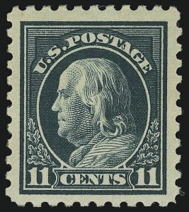 Sale 905, Lot 2575, Washington-Franklin Issues (Scott 424 to 458), 11c Dark Green (434) Sale 905, Lot 2575, Washington-Franklin Issues (Scott 424 to 458)